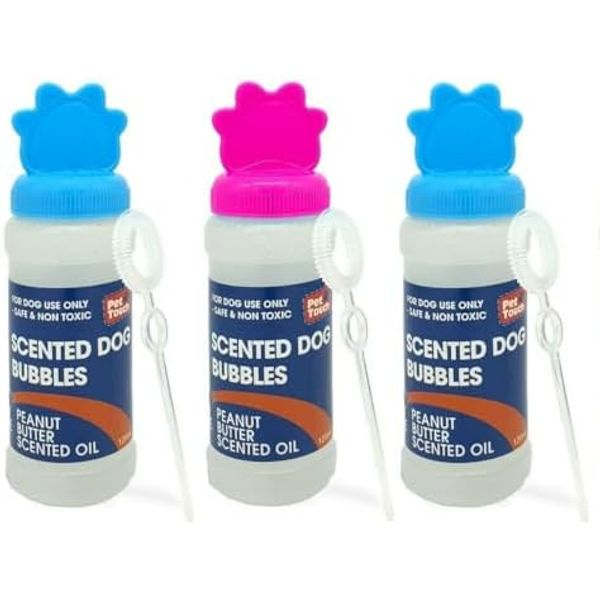 Scented Dog Bubbles (Peanut Butter) Pack of 3