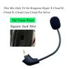 MICMXMO Replacement Microphone 3.5mm Boom Compatible with Kingston HyperX Cloud II, II Gaming Headsets Mic for PS4 PS5 Switch Mac PC