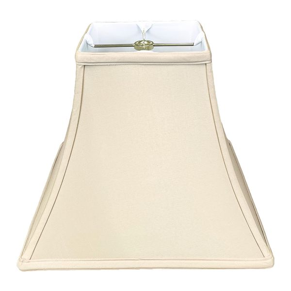 Royal Designs Square Bell Lamp Shade, Beige, 5" x 10" x 9"