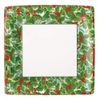 Caspari Holly and Mistletoe Paper Dinner Plates - 16 Count
