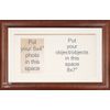 BabyRice Large Dark Wood Brown Wooden Box Display Frame for Object Keepsakes Casts Framing