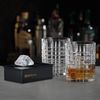 Nachtmann Square Whisky Ice Cube Set: 2 Whisky Glasses + 1 Ice Cube Tray