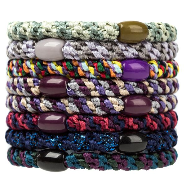Pack of 8 Girls Hair Bobbles Elastic Bands Hair Bands Elastic Style 14