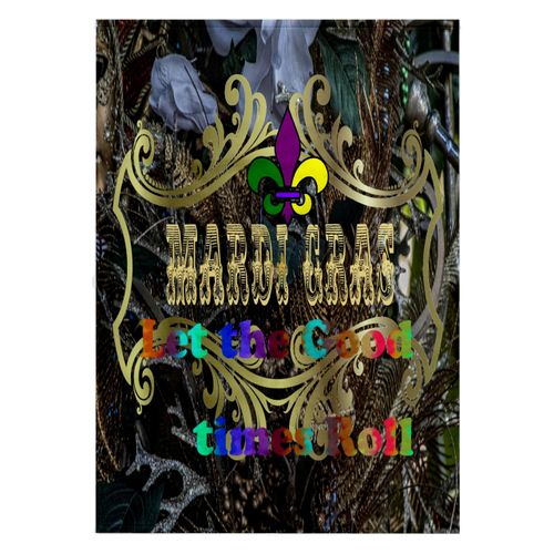 3dRose 22x30 Bath Hand Pool Towel - Image of Colorful Let The Good Times Roll On Gold Mardi Gras Sign Lens Art by Florene - Mardi Gras