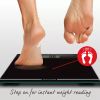 Salter 9205 Large Display Glass Electronic Bathroom Scale Black