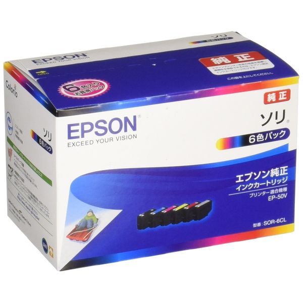 Genuine Epson SOR-6CL Ink Cartridge Sleigh 6 Color Pack