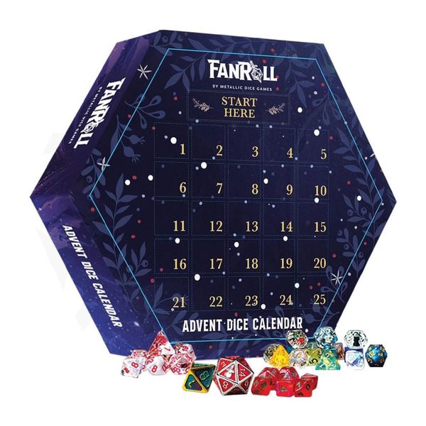Advent Dice Calendar #2 by Fanroll, Black, MET1002