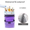 GPUSFAK Car Trash Can Foldable Garbage Bin Leakproof 2.3 Gallons Purple