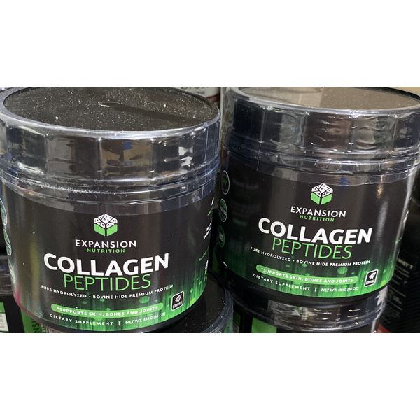 TWO Collagen Peptides Pure Hydrolyzed Bovine Hide Prem.Protein 20g 41 Svgs 1/25