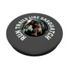 Run Trails Like Sasquatch Bigfoot Trail Runner Retro PopSockets Swappable PopGrip