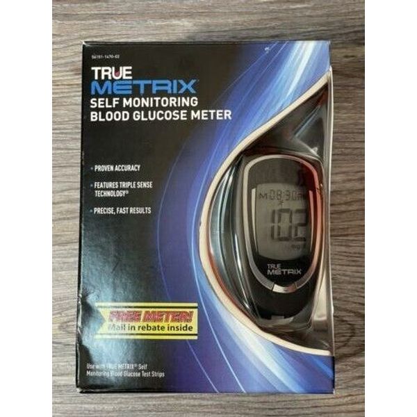 True Metrix Self Monitoring Blood Glucose Meter NEW SEALED BOX