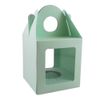 10 x Medium Light Green Single Cupcake/Muffin/Fairy Cake Boxes with 2 Windows