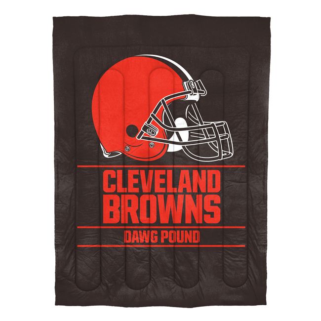 The Northwest Company NFL Cleveland Browns Comforter and Sham Set, Twin, Draft