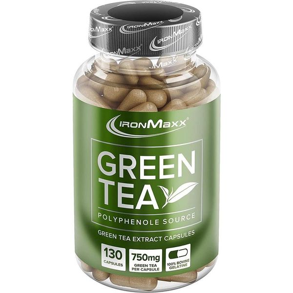 Direct purchase from Germany Iron Max Green Tea Green Tea Extract 750mg per capsule 2250mg per day 130 capsules including polyphenol catechin EGCG and caffeine, see details for quantity