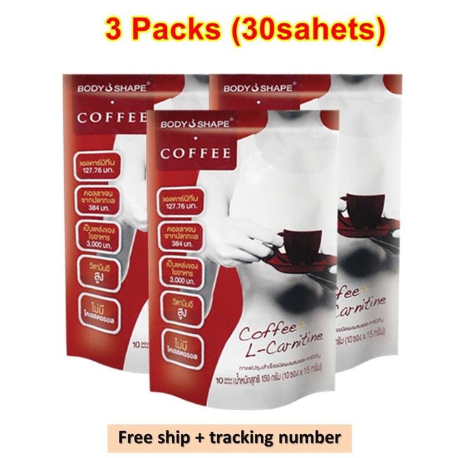 3X Body Shape Coffee L-Carnitine Mix Plus Weight Control Healthy Energy