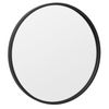 2PCS Round Wall Mirror 18" Circle Bathroom Vanity Mirror with Metal Frame Black