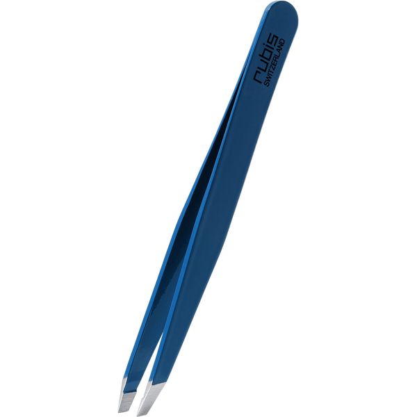 Rubis Tweezer Classic Blue Tweezer Beveled Blade Type