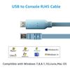 DSD TECH SH-RJ45A USB RJ45 Console Cable with FTDI Chip Cisco Compatible Cable NETGEAR Router/Switch for Windows Linux Mac OS