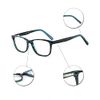 OCCI CHIARI Blue Light Cut Glasses, No Prescription, Ladies, Stylish, Square, Computer Glasses, UV Protection, Fashion, PC Glasses, Blue Light Blocking, Women's, Classic Wellington, Date Glasses (Color: Blue)