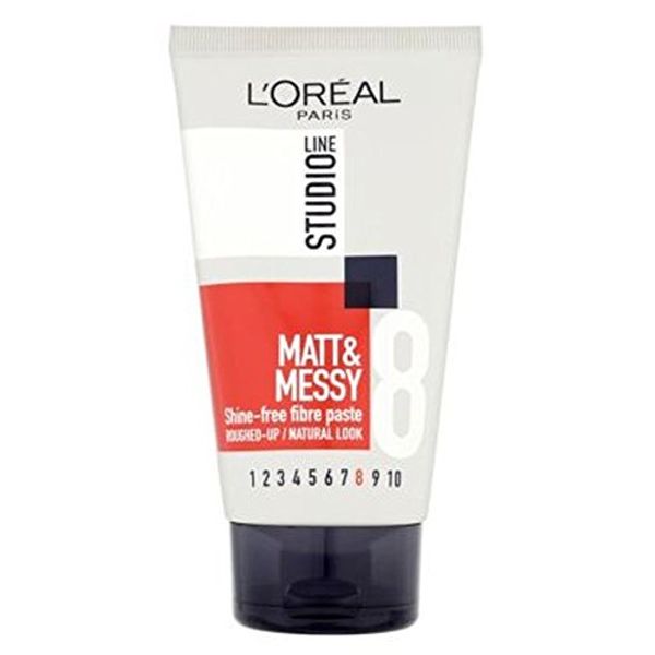 L'Oréal Studio Line Matt & Chaotisch Shine Freien Faserpaste 150Ml - Packung mit 2