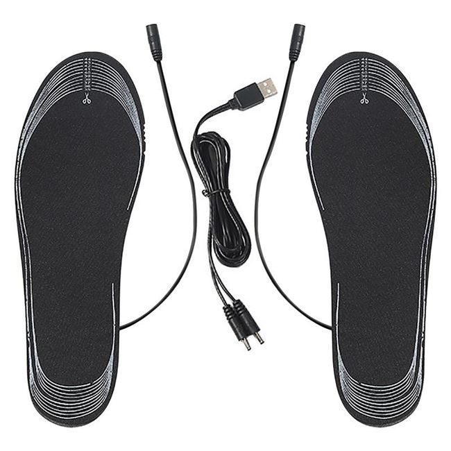 Usb Heated Shoe Insoles Electric Foot Warming Pad Feet Warmer Sock