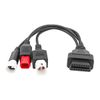 Hsthe Sea 3 4 6 Pin OBD2 Diagnostic Cable OBD Fault Code Reader Adaptor Motorcycle OBD-II Engine System Diagnostic Tools