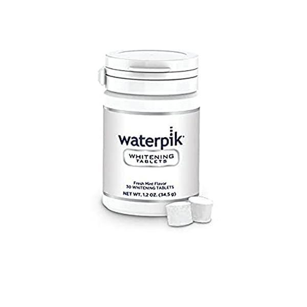 Waterpik Whitening Water Flosser Tablets, Teeth Whitening Tablets for Waterpik Whitening Flosser, Fresh Mint Flavour, Compatible with Waterpik WF-05 and WF-06 Models, Pack of 30 Tablets