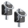 Set of 2 Spring Latch Lock, Weld-On Spring Latch Assembly, Trailer Gate Latch
