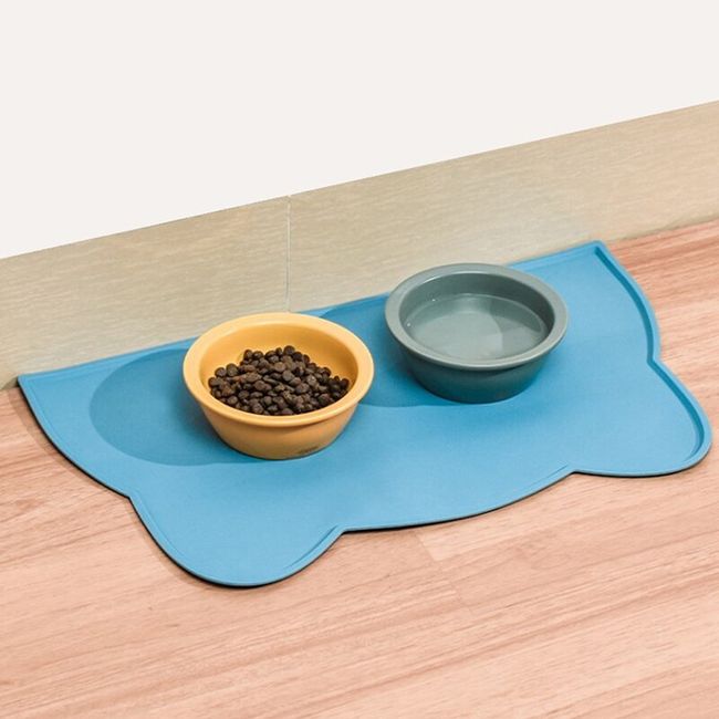 Waterproof Silicone Pet Food Mat Green