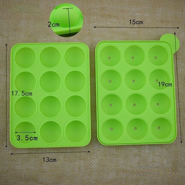 20 Holes Silicone Round Lollipop Mold Spherical Chocolate Moulds