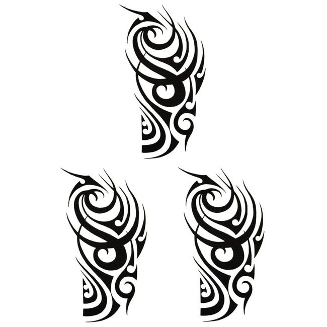 THE FANTASY Tattoo Sticker Tribal [A5 Size, 3 Pieces]