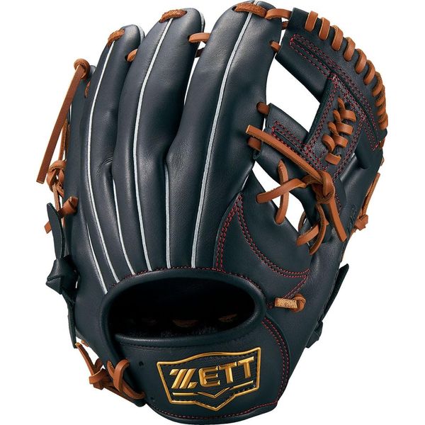 ZETT BRGB35350 Soft Steer All-Round Baseball Glove Black/Occ B Right Throw