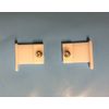 Fineline Curtian Track End covers in White