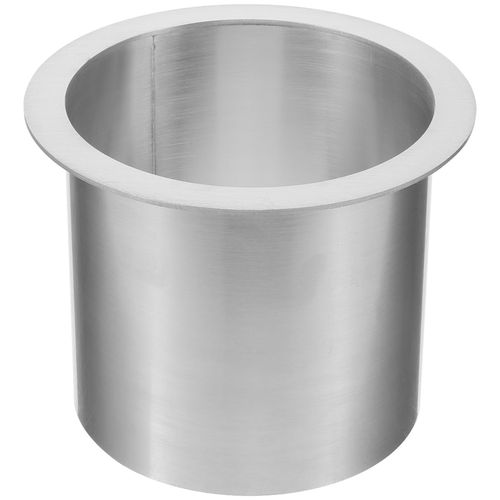 PRETYZOOM Drop-in Trash Chute Stainless Steel Round Built-in Countertop Waste Trash Chute Grommet, 4.92 X 3.74 Inch, 304 Stainless Steel, Easy to Clean, Space-Saving
