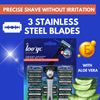 Lovyc Razor with 20 Replacement Shaving Blades – Grooming Kit Men (6-Pack)
