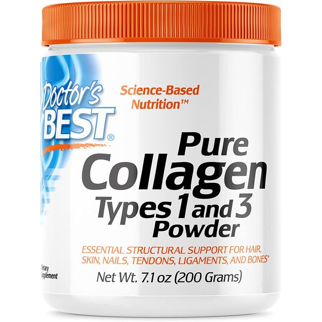 Doctor's Best Best Collagen Types 1 and 3, 7.1 Oz (200-grams) Powder Supplements