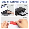 Avery Big Tab Extra-Wide Insertable Dividers for 3 Ring Binders, 8-Tab Set, Multicolor, 6 Sets (21211)