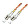 Duplex Jumper LC-LC 50/125μ, 0.5 m, OM2, LSZH, orange