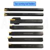 3/8" 10mm Shank Indexable Carbide Lathe Turning Tool Holder Set Cutting Tools