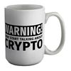 Shopagift Warning I May Start Talking About Crypto White 15oz Large Mug Cup