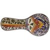 Tierra Fina Talavera Floral Ceramic Spoon Rest - 10" x 4.5" Multicolor