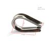 10 pcs M12 304 Stainless Steel Thimble for Wire Rope Cable Wire Ring-shaped Thimble