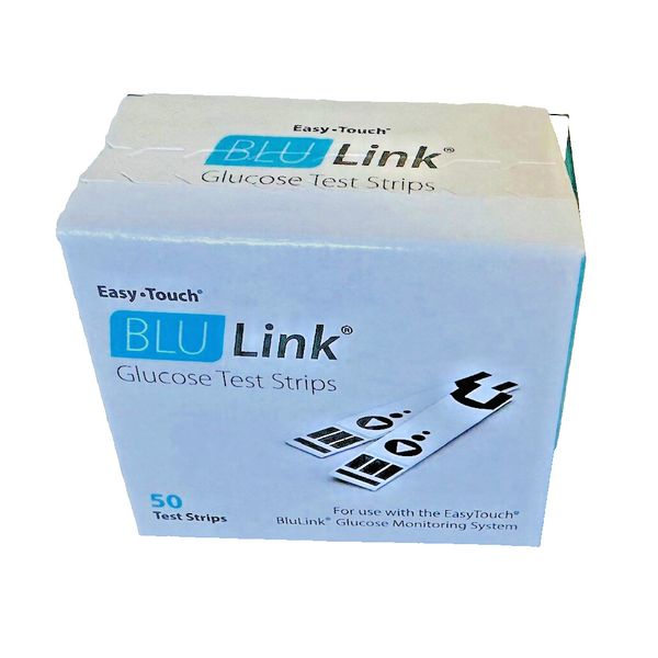 EasyTouch BLU Link Blood Glucose Test Strips - 50 Count Vial