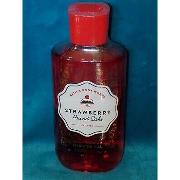 Bath & Body Works 🍓 Strawberry Pound Cake Shower Gel 10 fl oz Vitamin E & Aloe