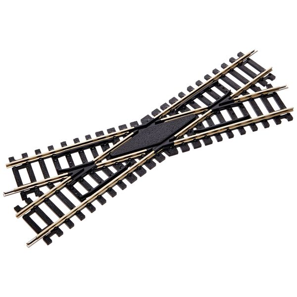 Hornby R615 OO Gauge Right Hand Diamond Crossing Track - Extra Track Pieces for Model Railway Sets, Model Train Track Pieces - Scale 1:76