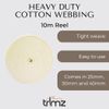 Trimz Heavy Duty Webbing 10mtr x 25mm Ecru