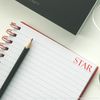 Star Rubber Stamp Size 1/2" Tall x 1-5/8" Wide
