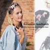 Fashband Leopard Headbands Boho Wide Headscarf Elastic Yoga Hair Bands Knot Turban Head Wraps for Women and Girls (Pack of 3)