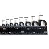 Black Round Cable Clips K-Type Trade Box, 7mm- 500 Pieces
