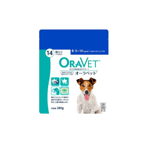 Oravet Dog Treats Aurabet Pork, Small, 14 Pieces